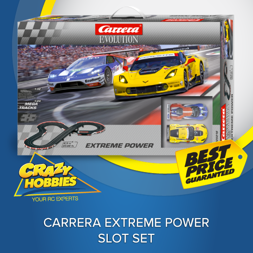 carrera evolution extreme power slot car set