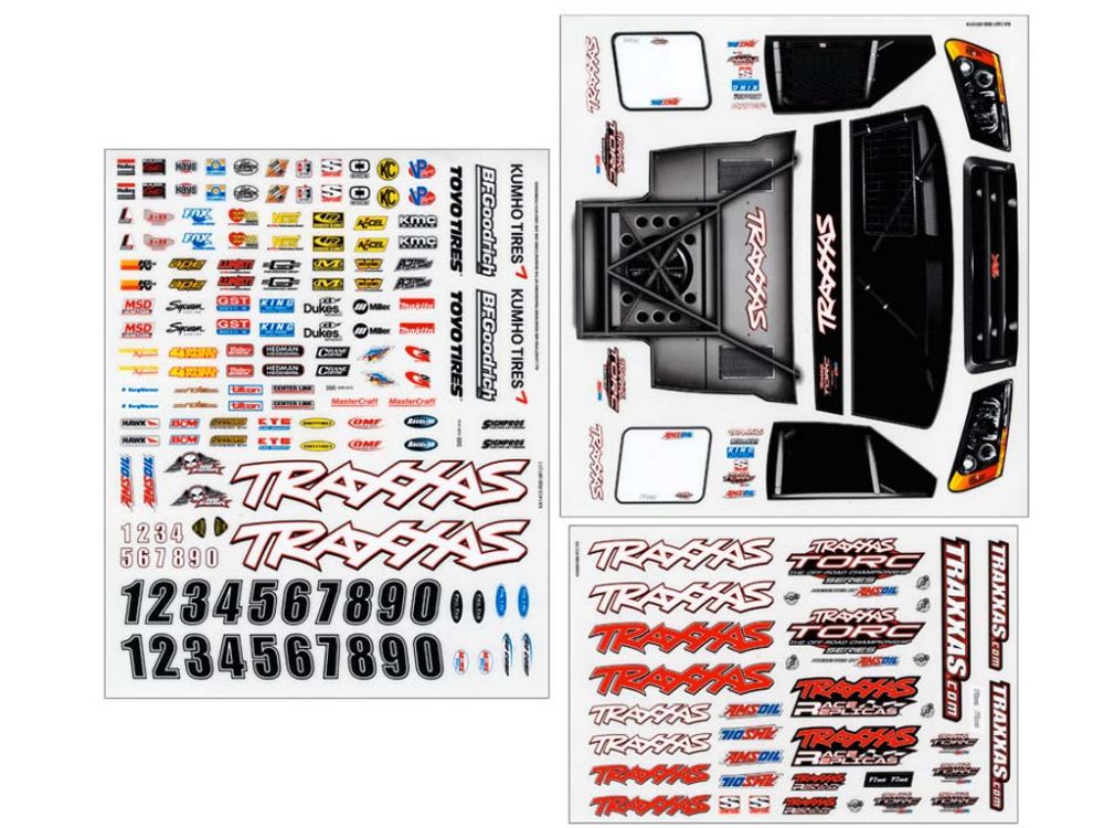 traxxas slash decal sheet