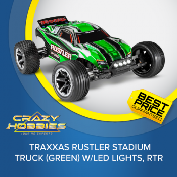 Traxxas Rustler Stadium Truck (Green) w/LED Lights, RTR *IN STOCK*