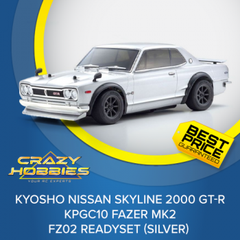 Kyosho Nissan Skyline 2000 GT-R KPGC10 (Silver) RTR *IN STOCK*