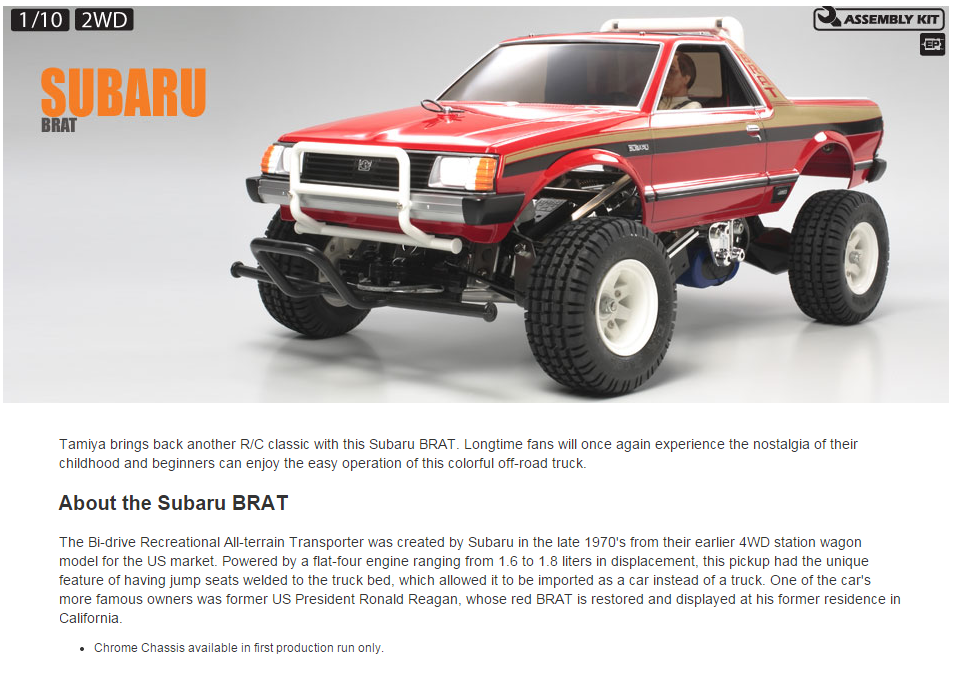 subaru brat rc car